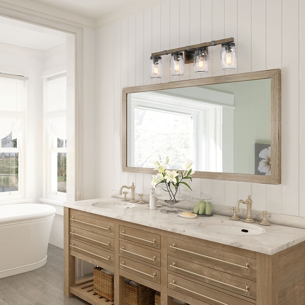 Rustic farmhouse bathroom vanity lights discount