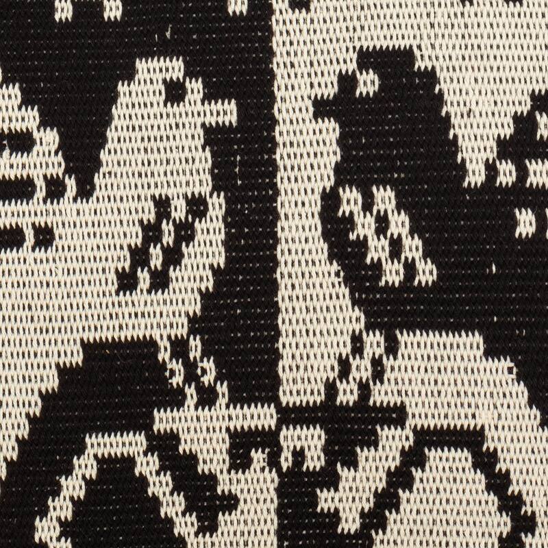 Novica Handmade Birds In Black Cotton Blend Cushion Cover