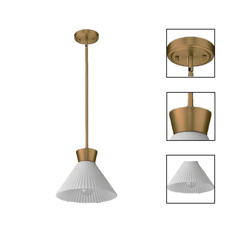 1 Light pendant light gold , milk white island lights glass, metal light fixture