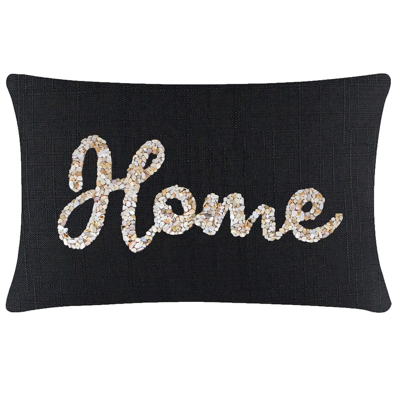 Sparkles Home Shell Home Pillow - 14x20 - Ebony