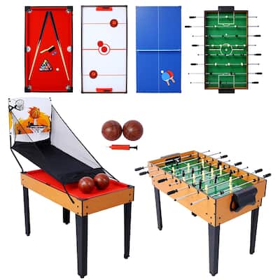 5 in 1 Multi Game Table, Combo Game Table, Game Room, Friends & Family - 43"W