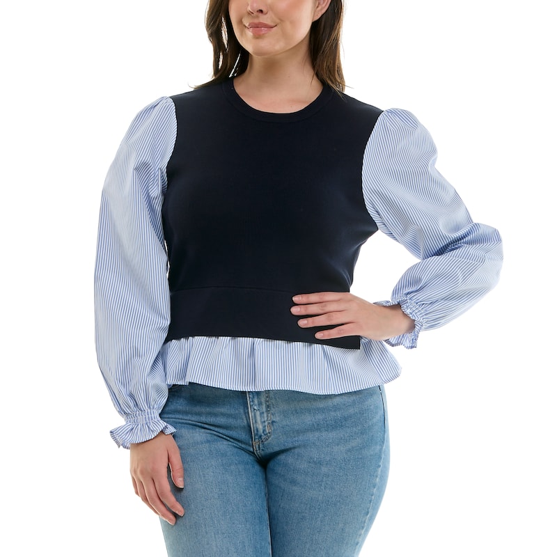 Nanette Lepore Women's Contrast Layered Top