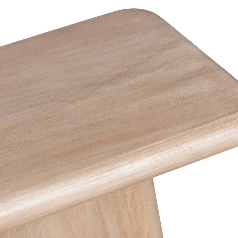 52 in. Tan Solid Wood Accent_Console_Sofa Table