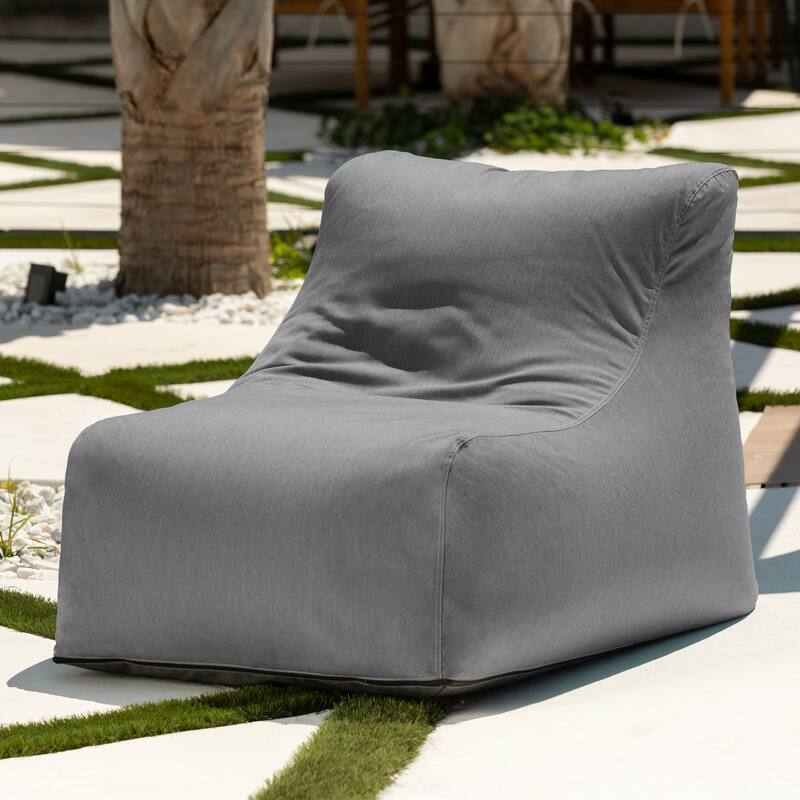 Jaxx Ponce Outdoor Bean Bag Chair - Weather Resistant Patio and Poolside Lounge Seating