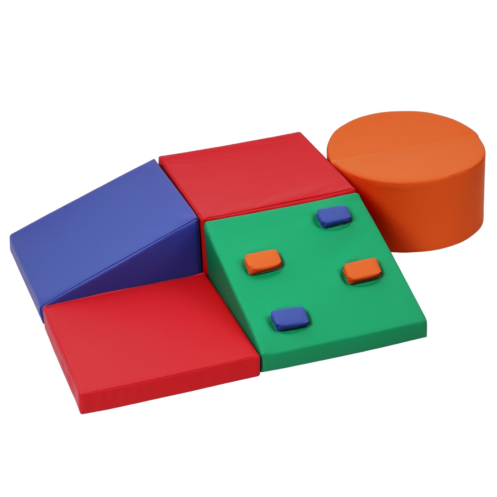 5 Pack Foam Climbing Blocks,Soft Climbing Indoor Set,Climbing & Crawling & Sliding Activity Play Set
