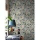 preview thumbnail 4 of 7, Disney Princess Blue Watercolor Floral Peel and Stick Wallpaper by RoomMates