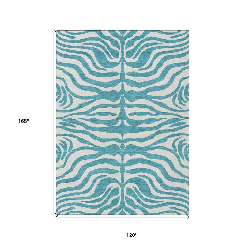 HomeRoots Animal Print Transitional Rectangle Outdoor Rug