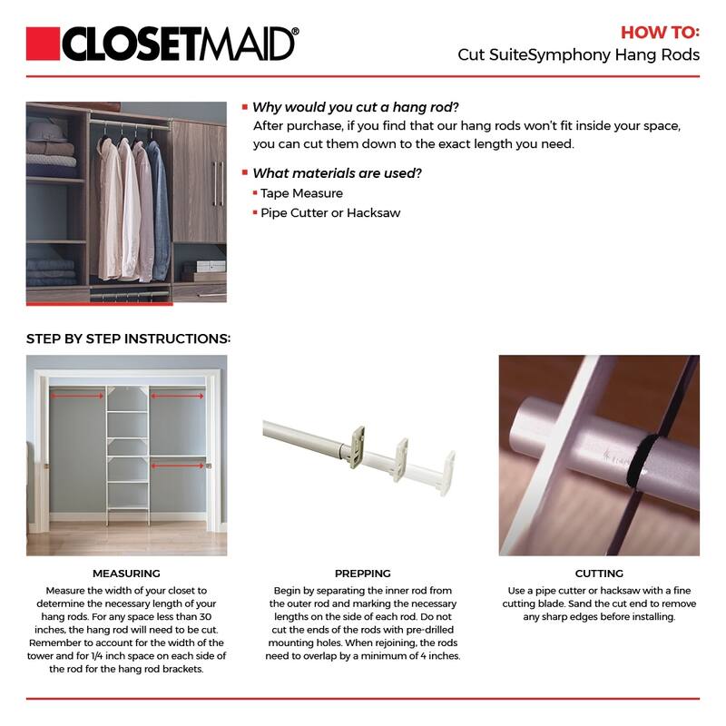 ClosetMaid SuiteSymphony Modern 2-Drawer 16-Inch Tower Closet Organizer