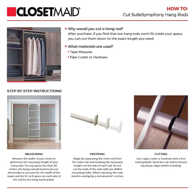 ClosetMaid SuiteSymphony Starter Closet 16-inch Wide Tower Kit