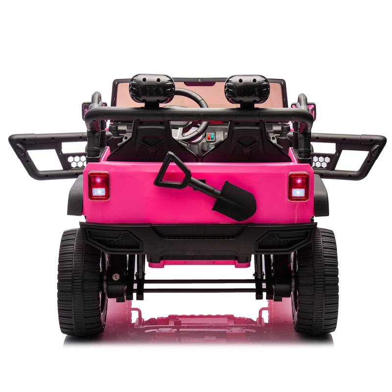 24V Ride-On Truck for Kids with Dual 200W Motors, Remote Control, Bluetooth & LED Lights