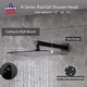 preview thumbnail 11 of 16, 12" In Wall Rainfall 3 Way Thermostatic Shower System w/ Slide Bar, 6 Jets