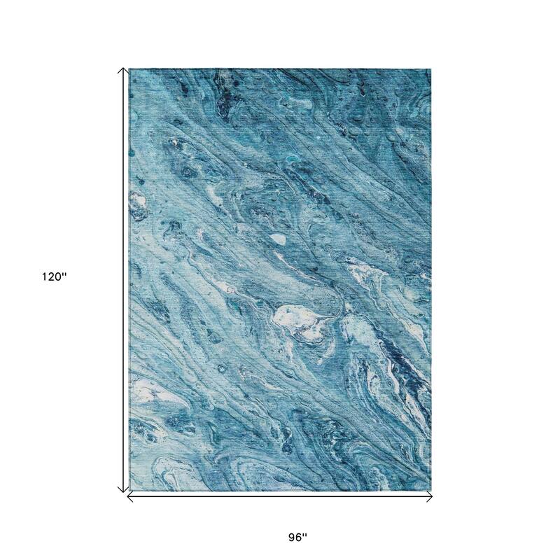 HomeRoots Abstract Transitional Rectangle Outdoor Rug