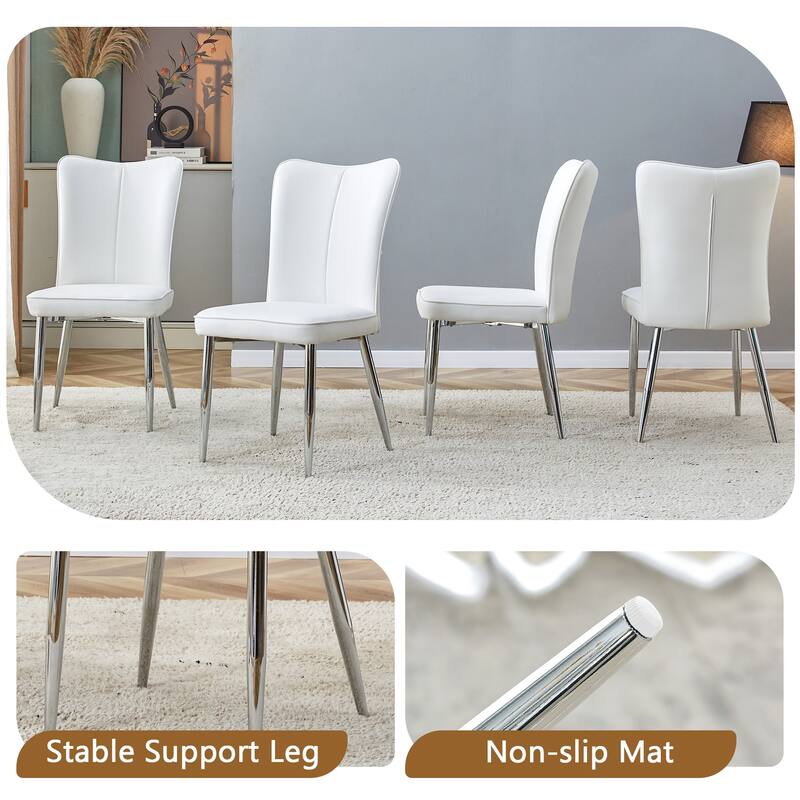 Round Dining Table with Double-Laye Storage, Wood and Black Fan Panels, Rust Proof Metal Legs, Non-Slip Mats