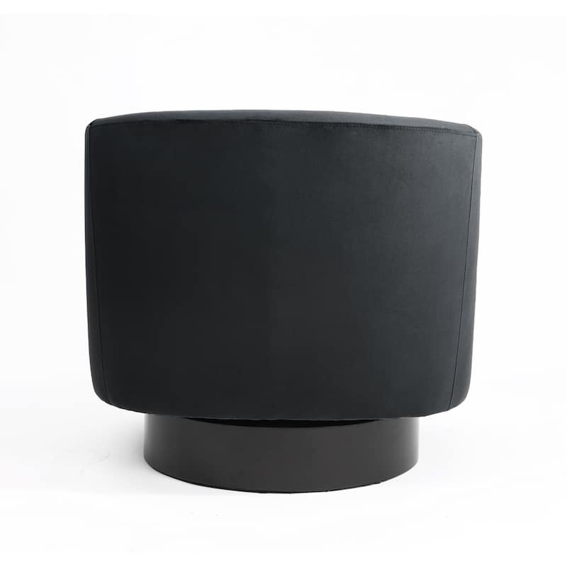 UIXE 360° Swivel Barrel Accent Chair Velvet Armchair For Living Room