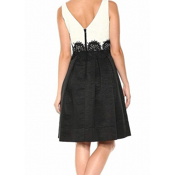 eliza j lace pleated cocktail dress
