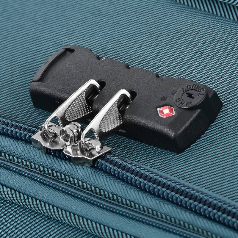 Merax 3 Piece Set Softside Luggage Sets with Spinner Wheels, Expandable Softshell Suitcase Set with Telescopic Handle