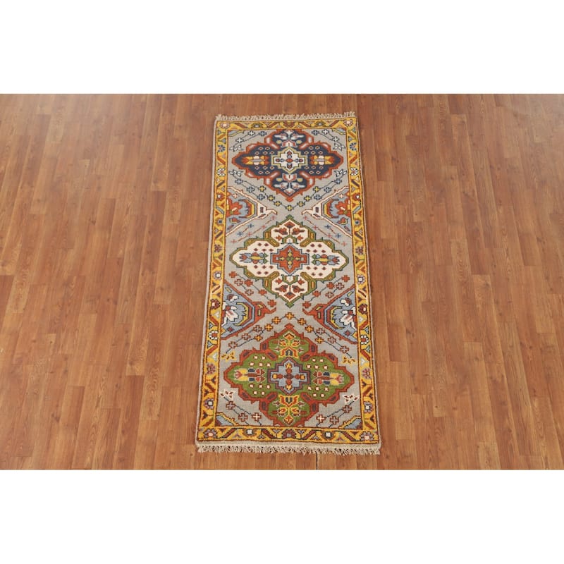Kazak Oriental Accent Rug Wool Carpet - 2'6" x 5'10"