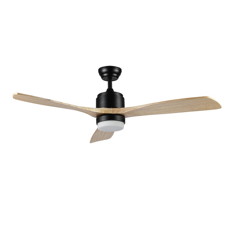 SAFAVIEH Lighting Vencin Coffee 3-speed LED Ceiling Fan with Remote - 52" W x 52" L x 14.75"-19.75" H