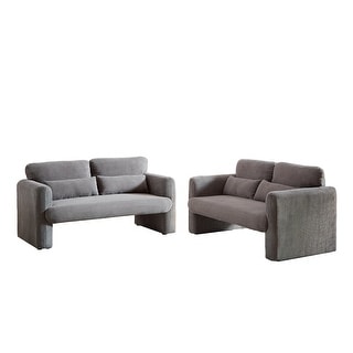 Comfy Corduroy Loveseat Sofa Set - Bed Bath & Beyond - 40742848