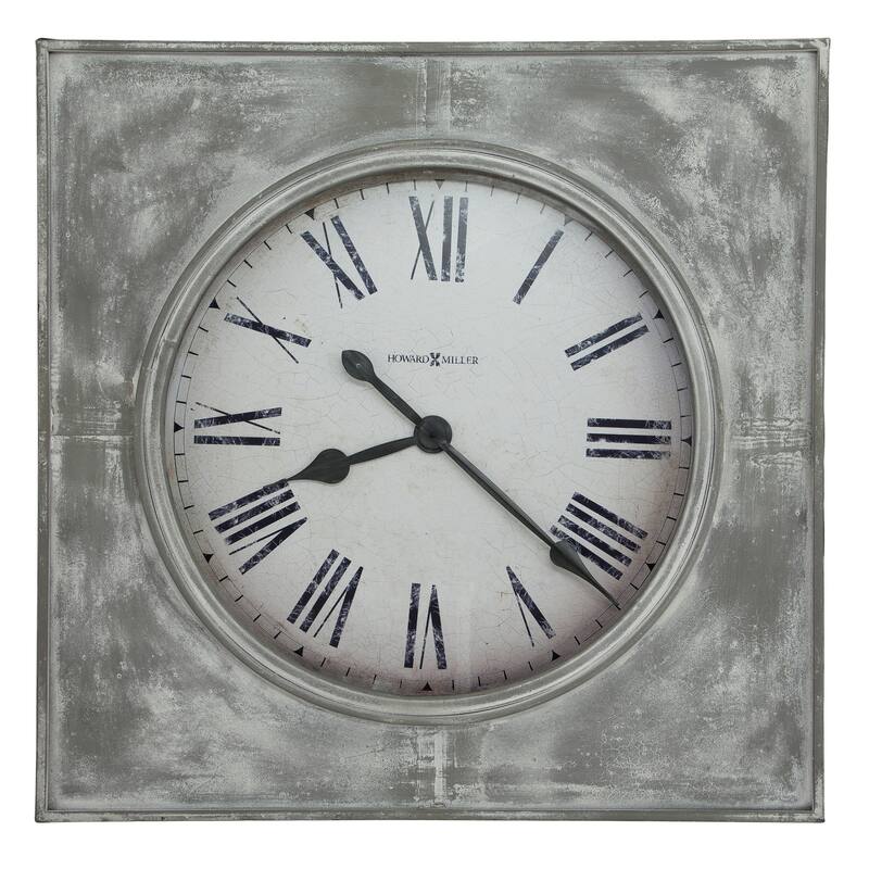 Howard Miller Bathazaar Industrial Chic, Transitional, Distressed, and Modern Gallery Wall Clock, Reloj De Pared