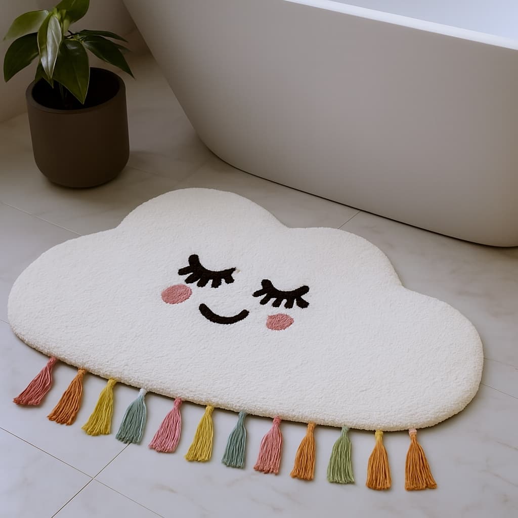 HomeRoots Juvenile/Youth Contemporary Novelty Area Rug - 40.00 in. x 24.00 in. x 0.30 in.