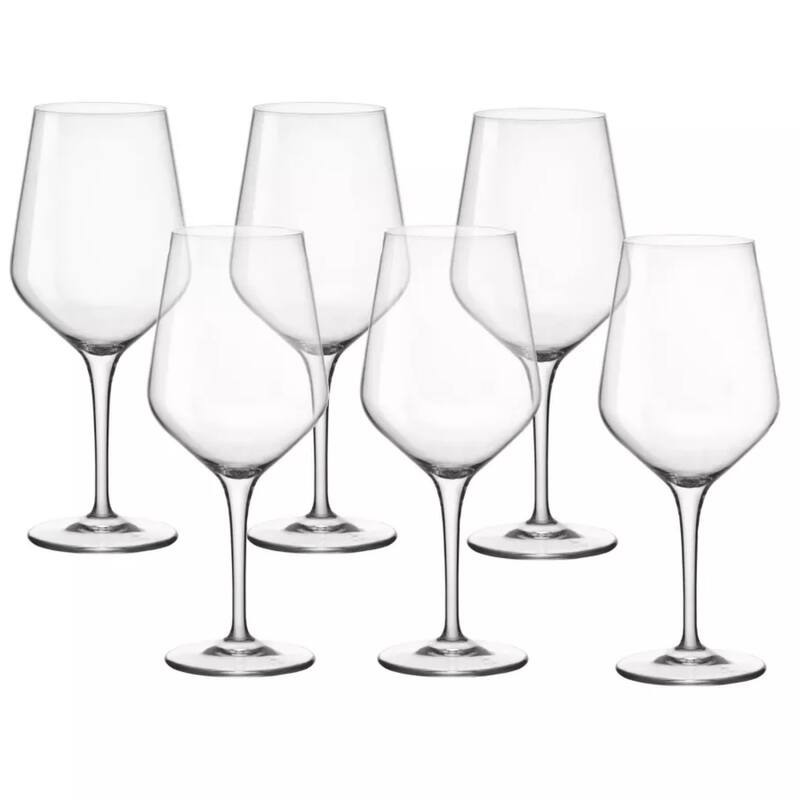 Bormioli Rocco Set of 6 Electra Wine Glasses