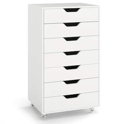 Costway 7-Drawer Chest Mobile File Cabinet Vertical Filing Organizer - See Details