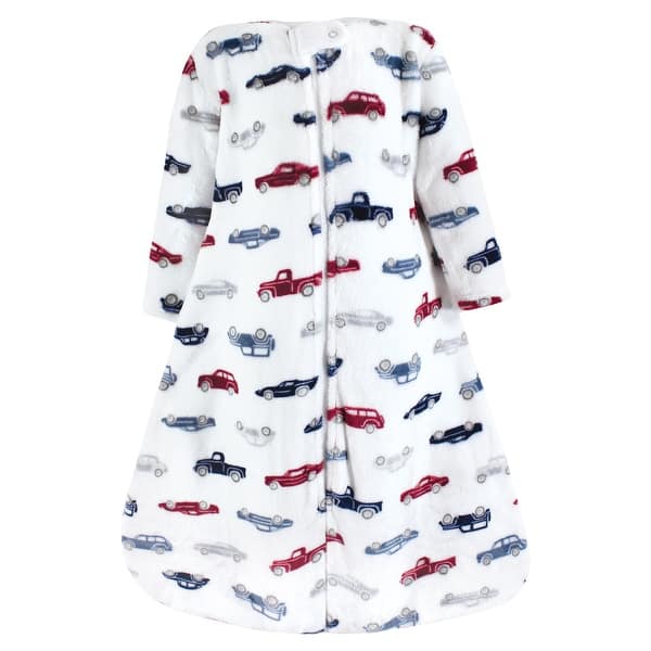 slide 1 of 1, Hudson Baby Infant Boy Plush Sleeping Bag, Sack, Blanket, Cars 0-6 Months - Cars