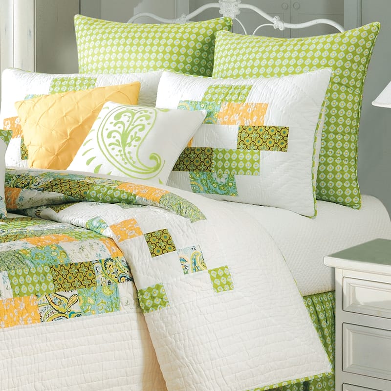 Gracie Patchwork Cotton Quilt (Quilt or Sham Separate)