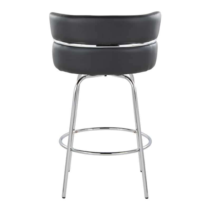 Silver Orchid Lena 26" Fixed-Height Counter Stool (Set of 2)