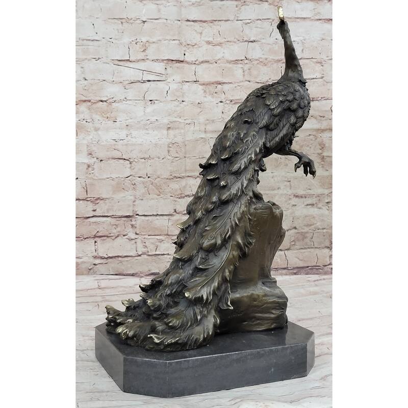 Hand Made Original Milo Pea Bronze Sculpture Bird Statue Figurine Figure