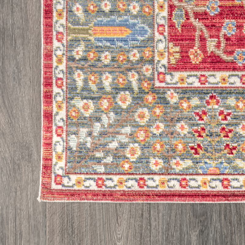 JONATHAN Y Alba Flower and Vine Area Rug