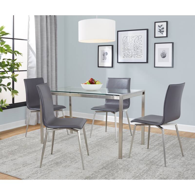 Strick & Bolton Forrest Tyra Upholstered 5-Piece Dining Set with Swivel