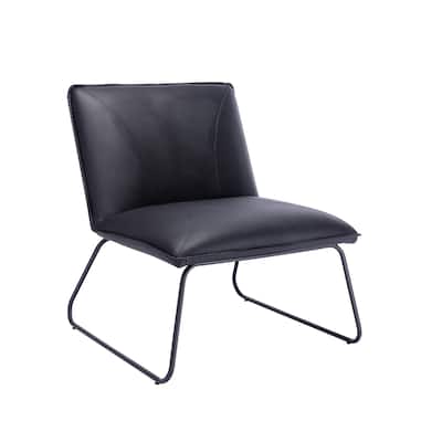Porthos Home Quyen Armless 1 Sofa Seat, PU Leather Upholstery, Steel Legs