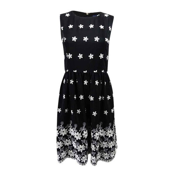 tommy hilfiger black white dress