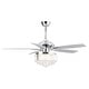 preview thumbnail 6 of 19, Modern 52-inch Wood 5-Blade Crystal LED Ceiling Fan with Remote - 52-in