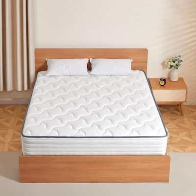 SweDrea 10 in. Cooling Plush Hybrid Memory Foam Mattress In a Box with CertiPUR-US, SGS and OEKO-TEX
