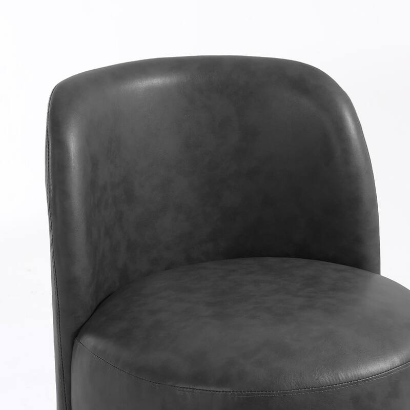 Modern Linen Upholstery Dining Chair Barrel Chair