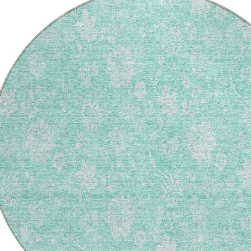 HomeRoots Floral Transitional Rectangle Outdoor Rug