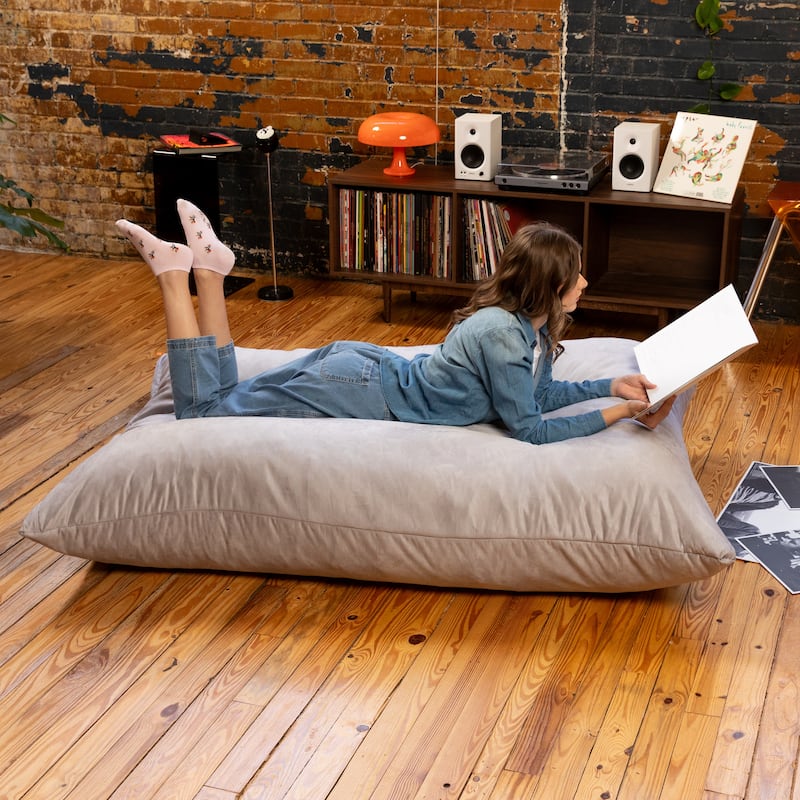 Jaxx 5.5' Huge Bean Bag Floor Pillow and Lounger for Adults - Microsuede