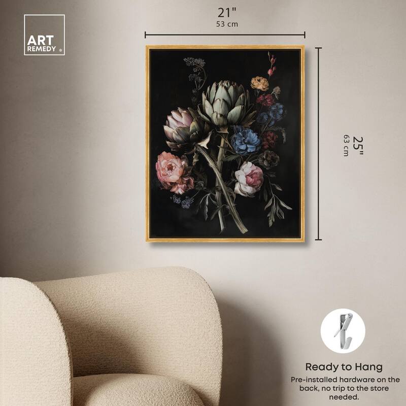 Moody Artichoke III Canvas by Art Remedy