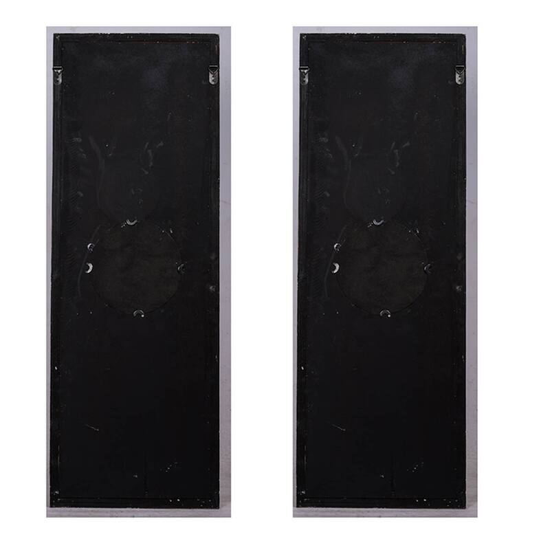 Set of 2 Large Wooden Wall Art Panels