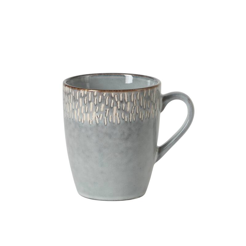 Gibson Elite Jasper 16 Piece Plates and Bowls Reactive Glaze Dishes Stoneware Ceramic Dinnerware Set - Service for 4