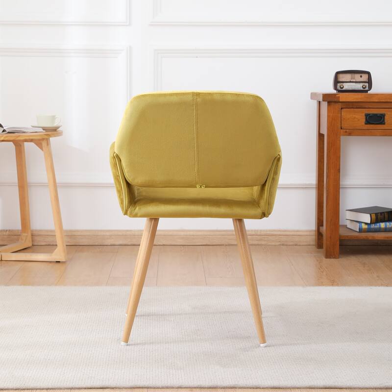 Upholstered Side Dining Chair with Metal Leg