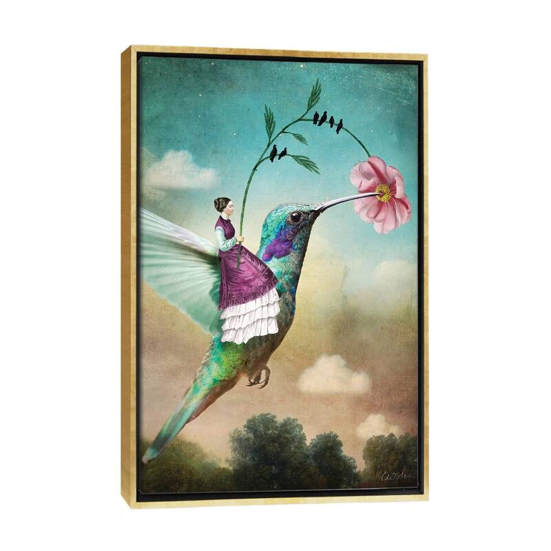 iCanvas "Of Wands" by Catrin Welz-Stein Framed Canvas Print - Gold - 48x32