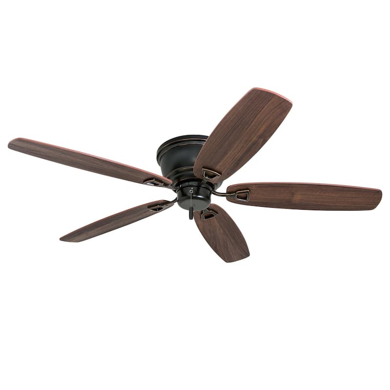 52" Honeywell Glen Alden Oil Rubbed Bronze Indoor Ceiling Fan, No Light, Pull Chain