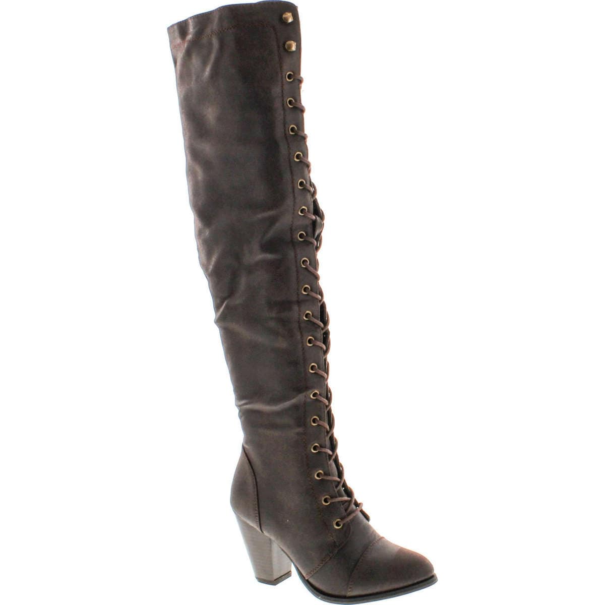 women's lace up boots with heel