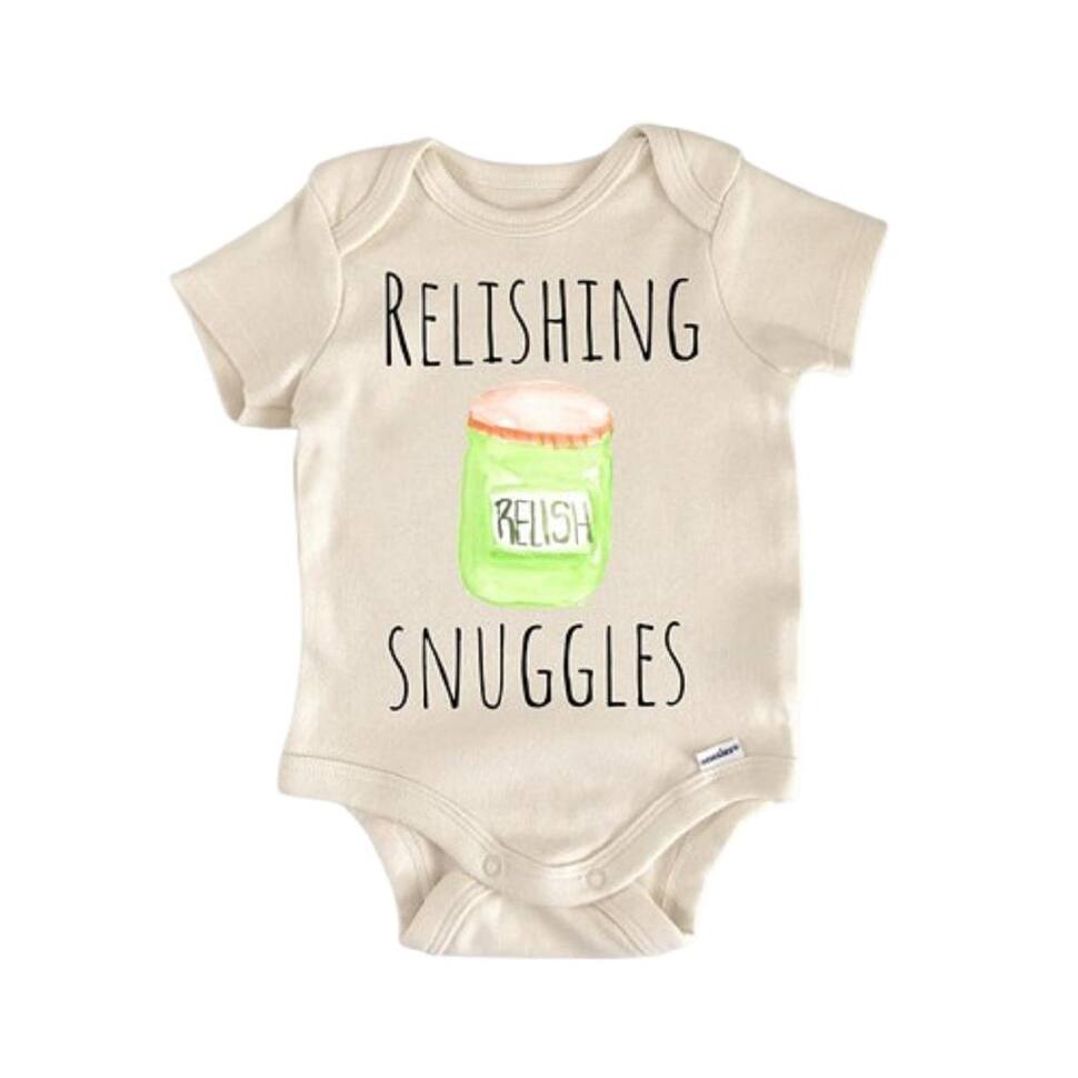 Relish Bbq Barbeque Burger - Baby Boy Girl Clothes Infant Bodysuit Funny