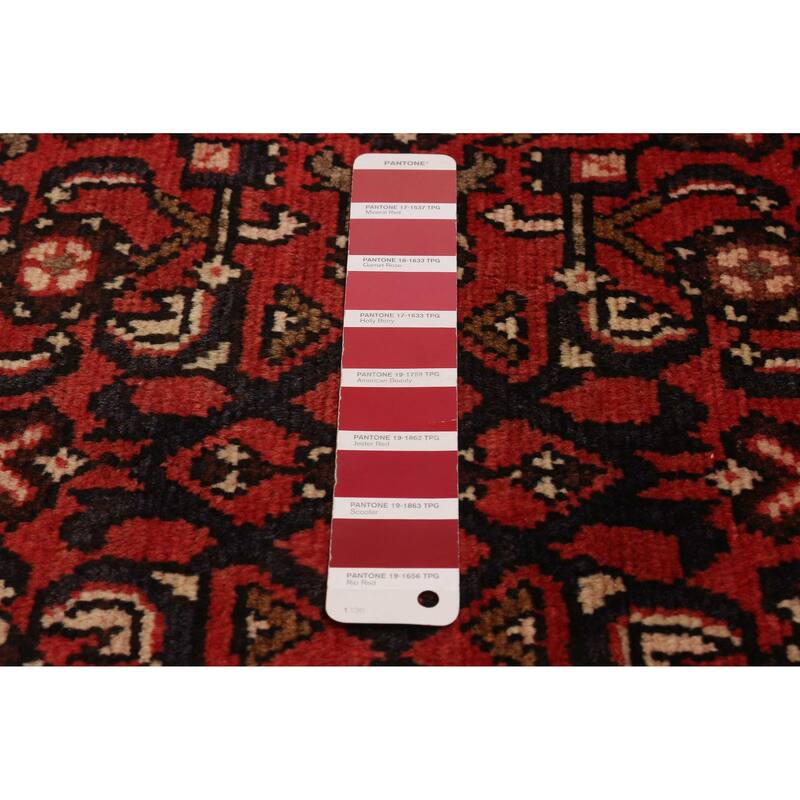 ECARPETGALLERY Hand-knotted Andelz Red Wool Rug - 3'7 x 10'3