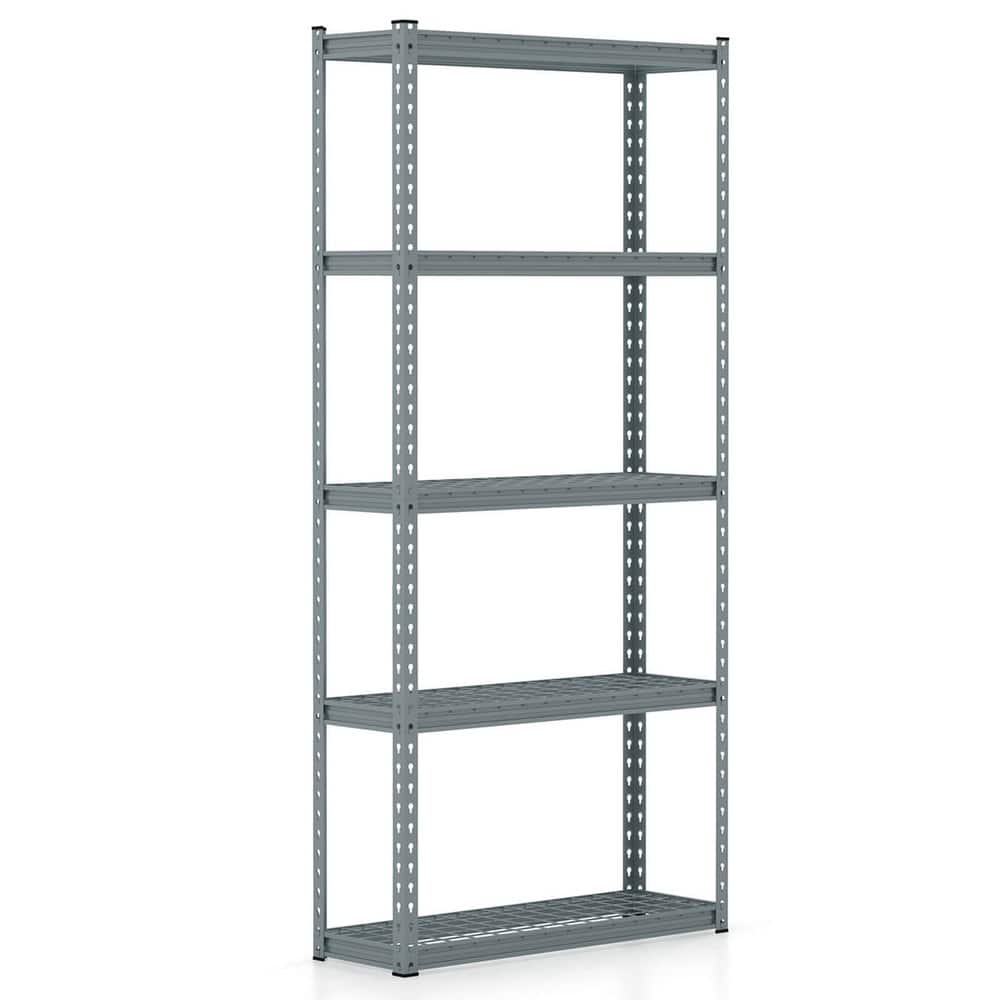 Costway 1/2/3/4 PCS 5-Tier Heavy Duty Storage Shelf Storage Utility